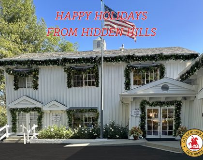 Happy Holidays from the City of Hidden Hills