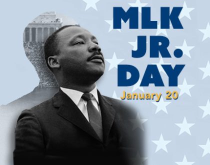 January 20th, Martin Luther King Jr. Day – City Hall Closed