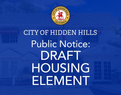 Public Notice: Draft Housing Element
