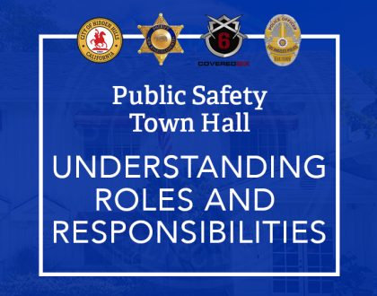 Public Safety Town Hall – Understanding Roles and Responsibilities