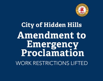 Amendment To Local Emergency Orders